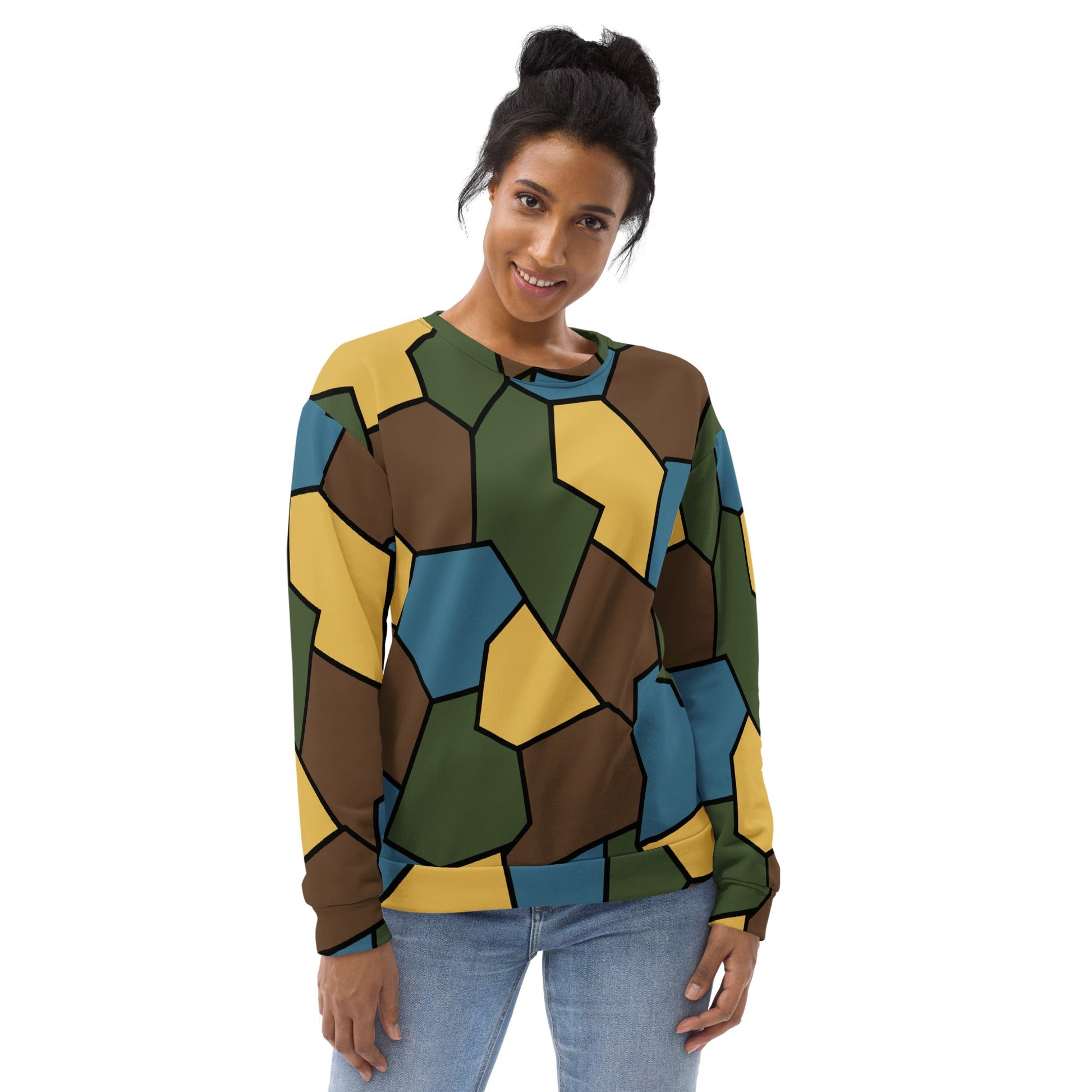 German WW1 Turtle Shell Trench Stahlhelm v2 CAMO Unisex Sweatshirt