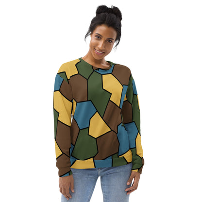 German WW1 Turtle Shell Trench Stahlhelm v2 CAMO Unisex Sweatshirt