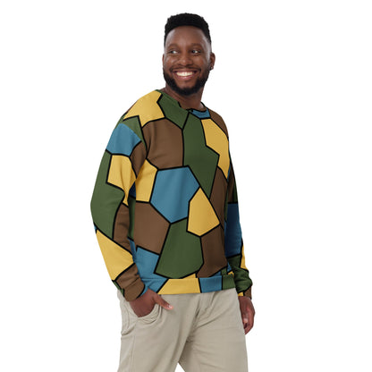 German WW1 Turtle Shell Trench Stahlhelm v2 CAMO Unisex Sweatshirt