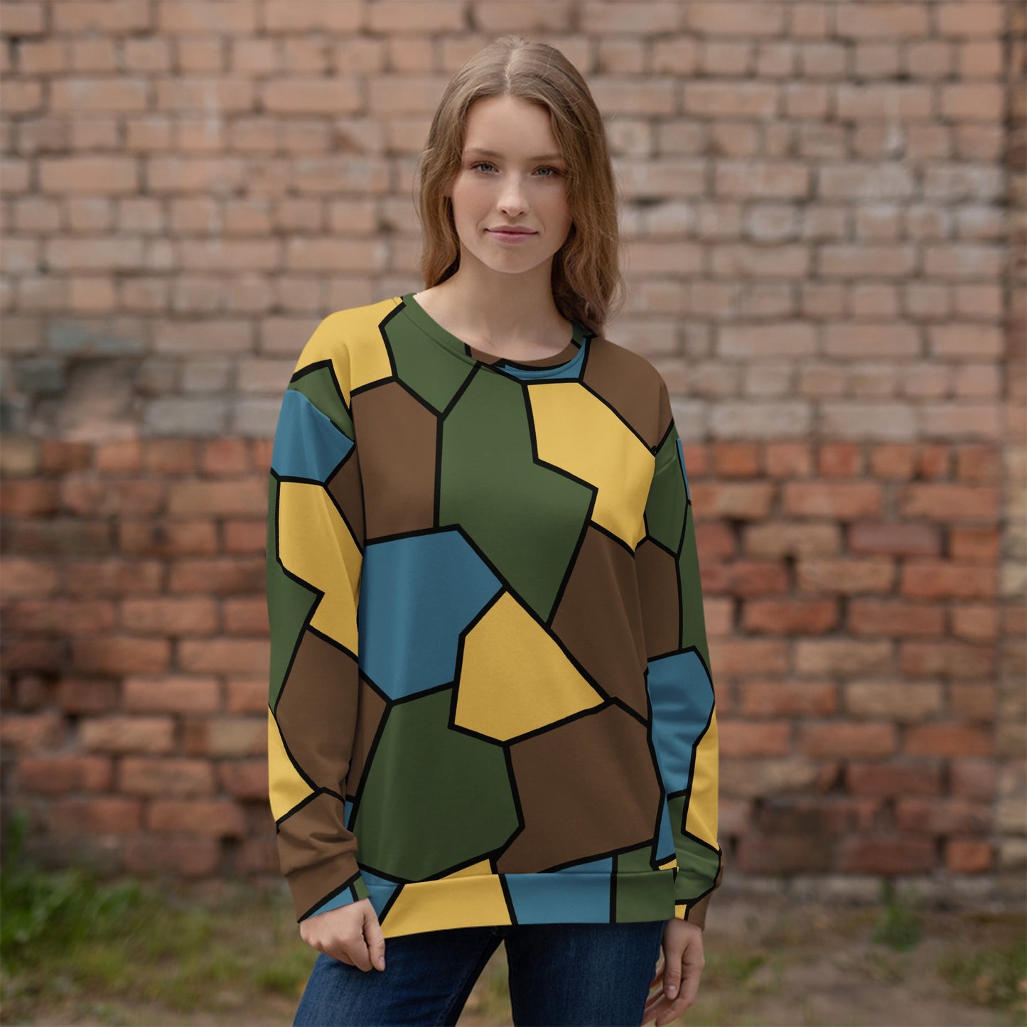 German WW1 Turtle Shell Trench Stahlhelm v2 CAMO Unisex Sweatshirt