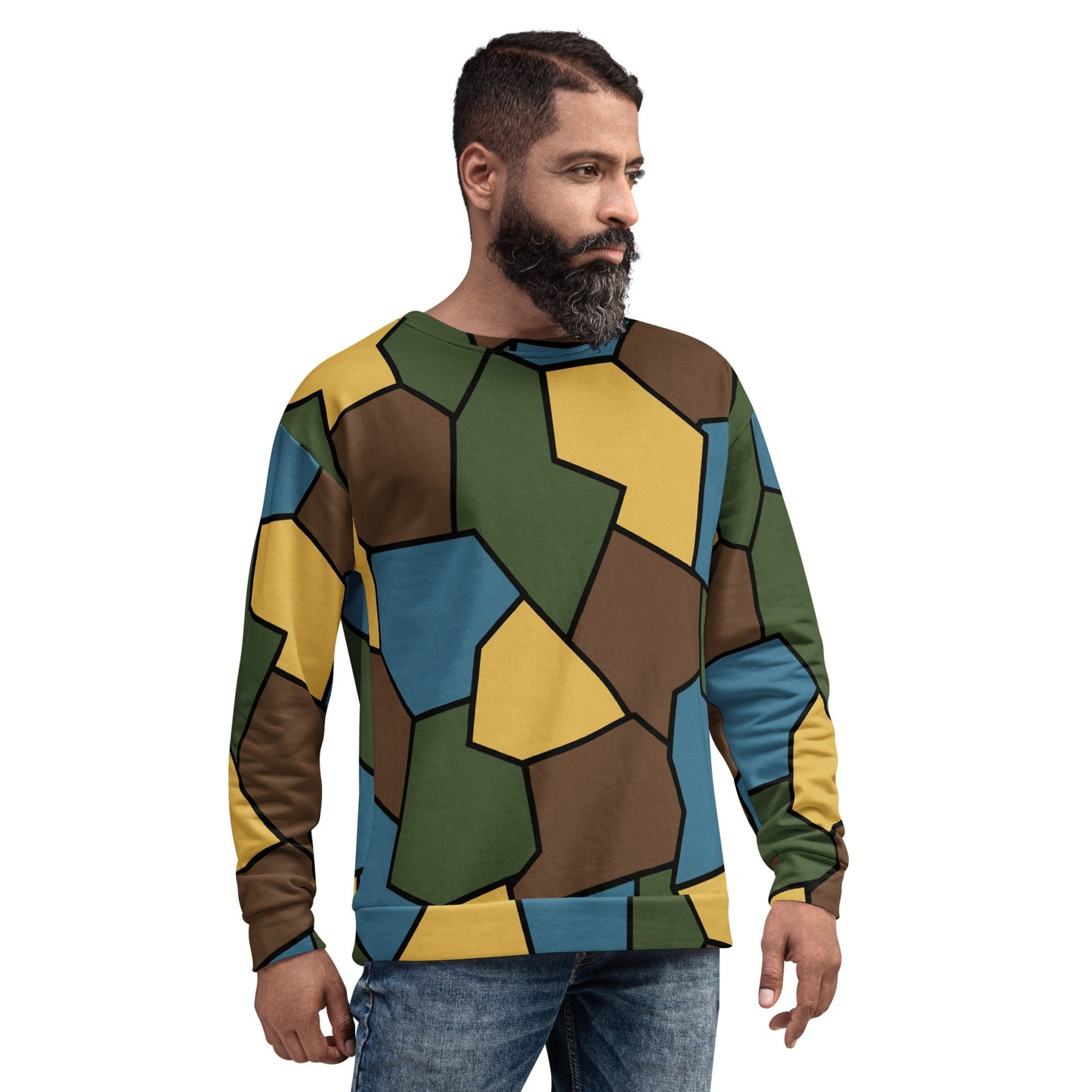 German WW1 Turtle Shell Trench Stahlhelm v2 CAMO Unisex Sweatshirt