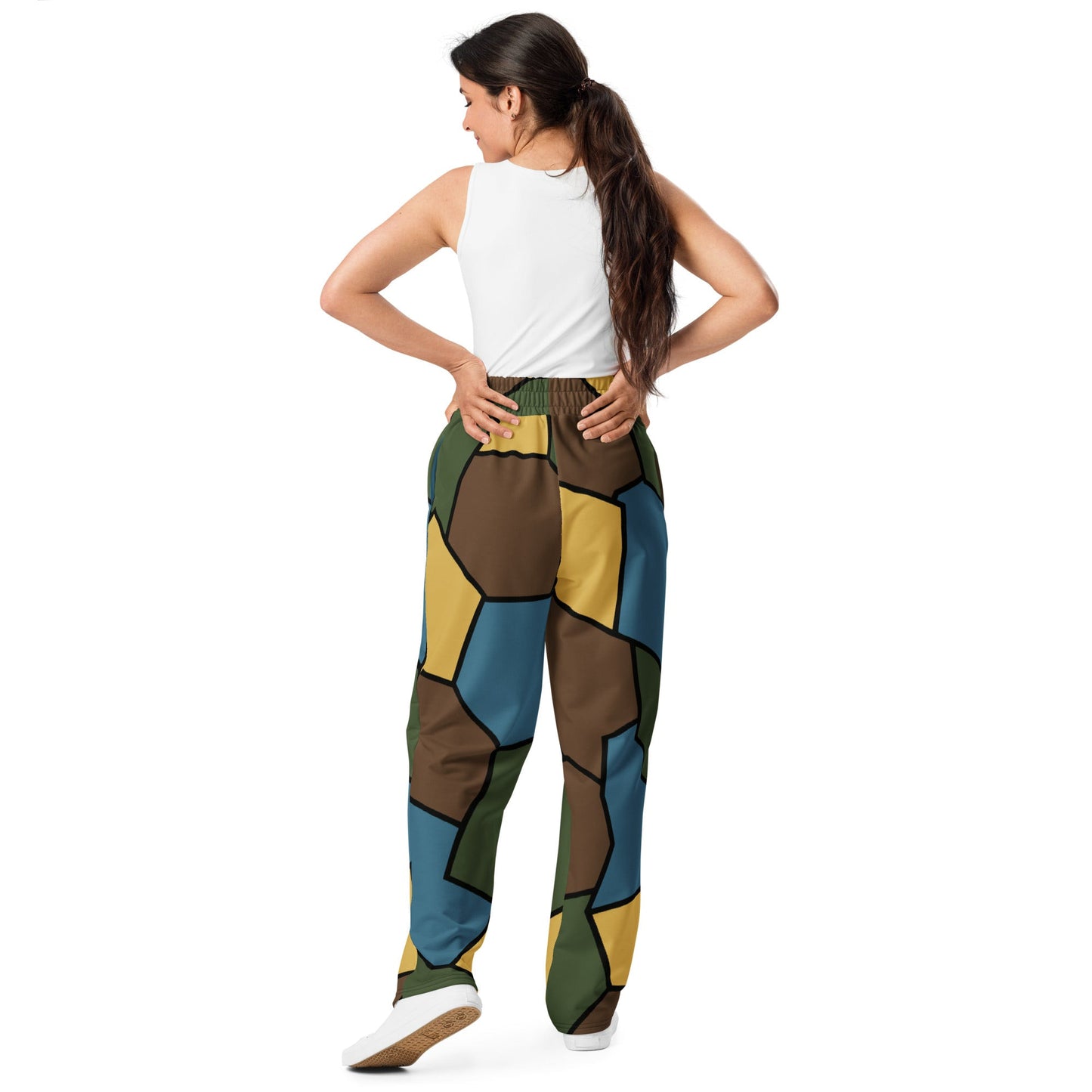 German WW1 Turtle Shell Trench Stahlhelm v2 CAMO Unisex Wide-Leg Joggers