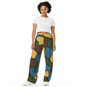 Turtle Shell Stahlhelm Sky CAMO Unisex Wide-Leg Leisure Pants - Pant