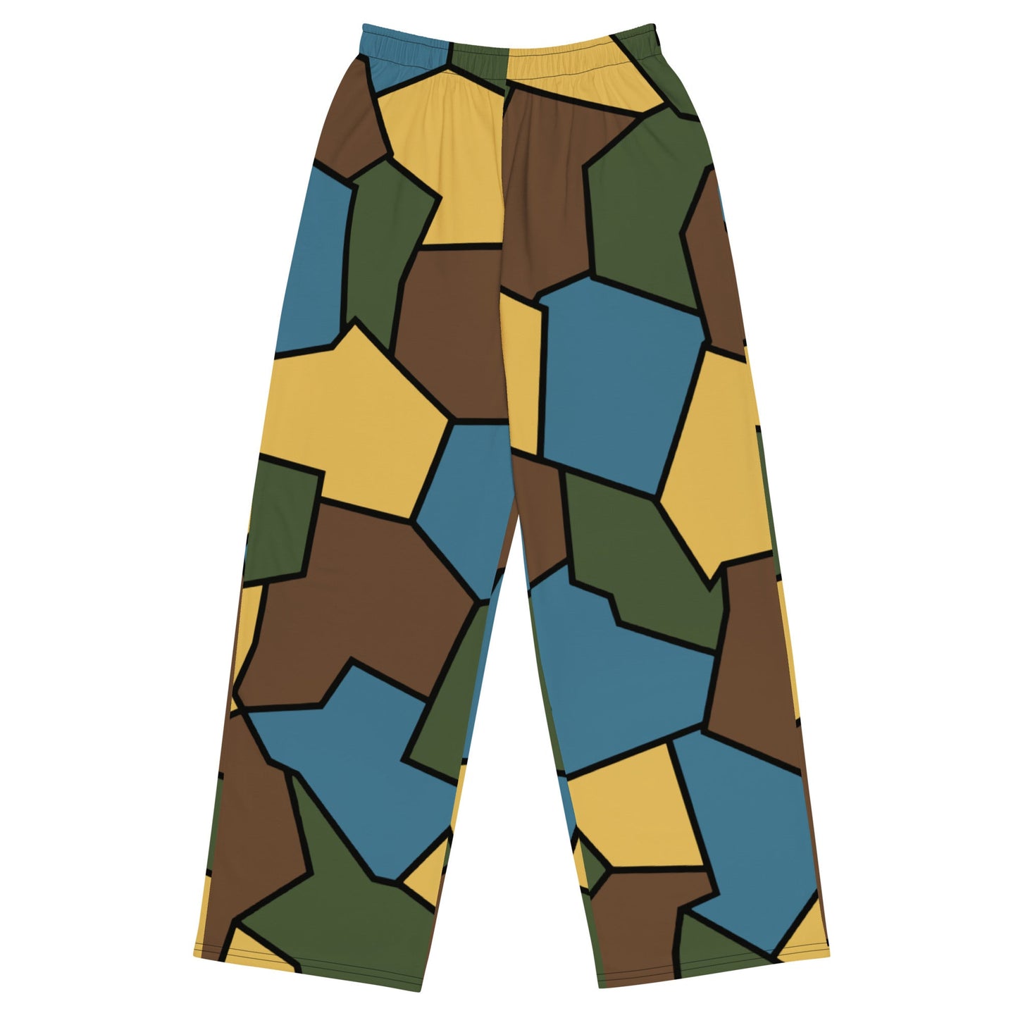 German WW1 Turtle Shell Trench Stahlhelm v2 CAMO Unisex Wide-Leg Leisure Pants - 2XS