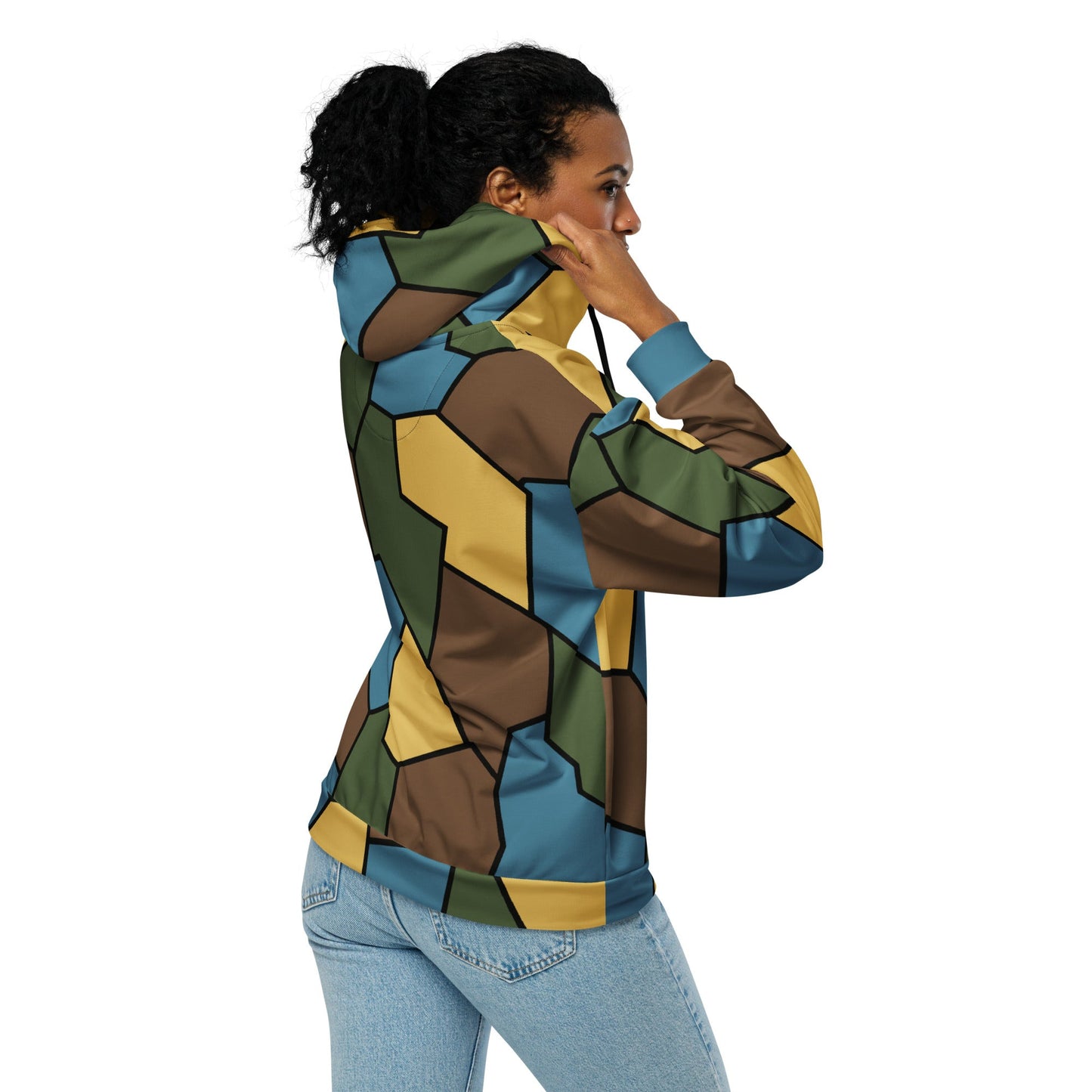 German WWI Sky Turtle Shell Stahlhelm CAMO Unisex Zip Hoodie