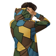 Turtle Shell Stahlhelm Sky CAMO Unisex Zip Hoodie