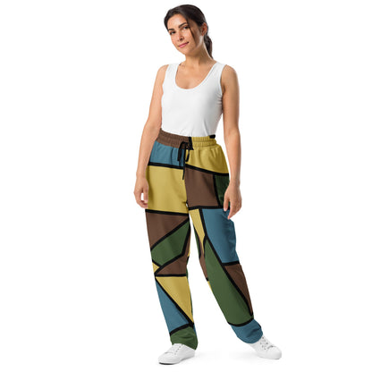 German WW1 Turtle Shell Trench Stahlhelm v2 CAMO Wide-leg joggers - Unisex Joggers