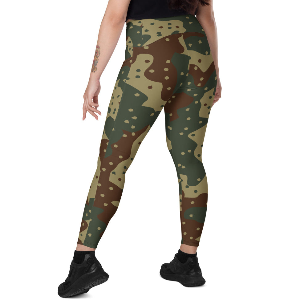 German WW2 Ambush Daimler-Benz Tank CAMO Leggings with pockets - Womens With Pockets