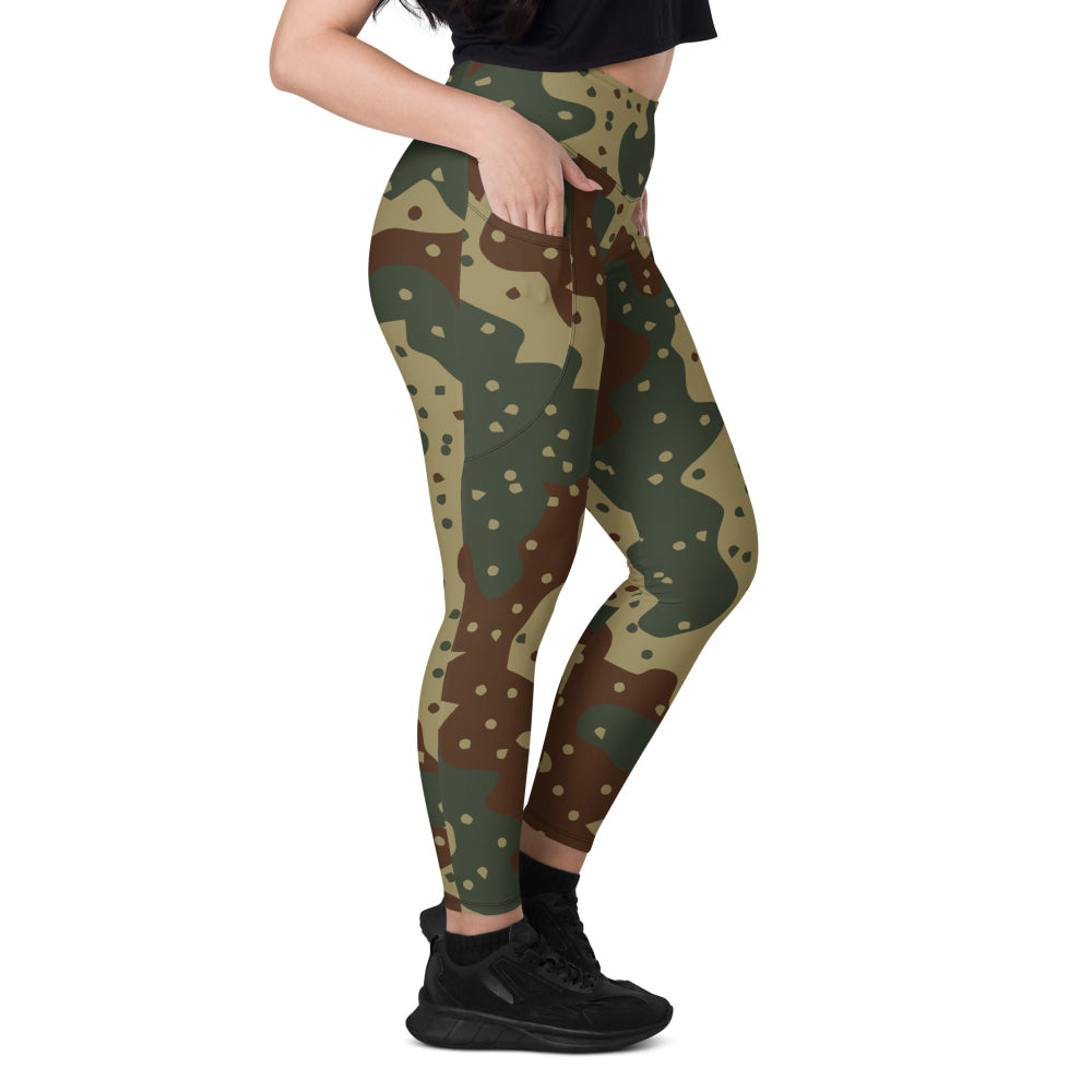 German WW2 Ambush Daimler-Benz Tank CAMO Leggings with pockets - Womens With Pockets