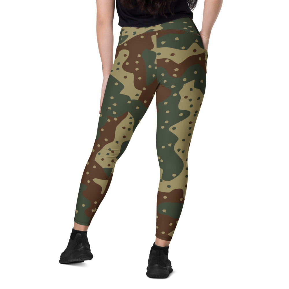 German WW2 Ambush Daimler-Benz Tank CAMO Leggings with pockets - Womens With Pockets