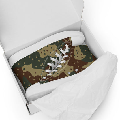 German WW2 Ambush Daimler-Benz Tank CAMO Men’s high top canvas shoes - Mens High Top Canvas Shoes