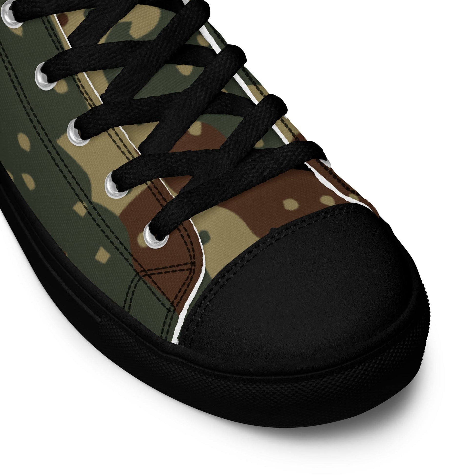 German WW2 Ambush Daimler-Benz Tank CAMO Men’s high top canvas shoes - Mens High Top Canvas Shoes