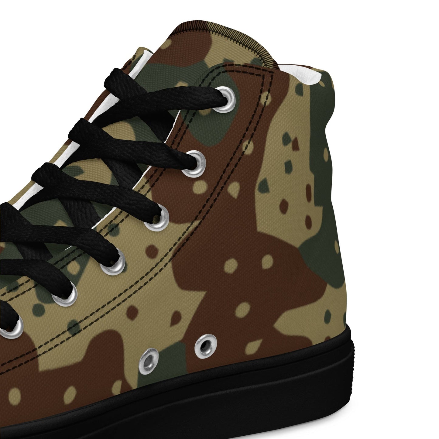 German WW2 Ambush Daimler-Benz Tank CAMO Men’s high top canvas shoes - Mens High Top Canvas Shoes