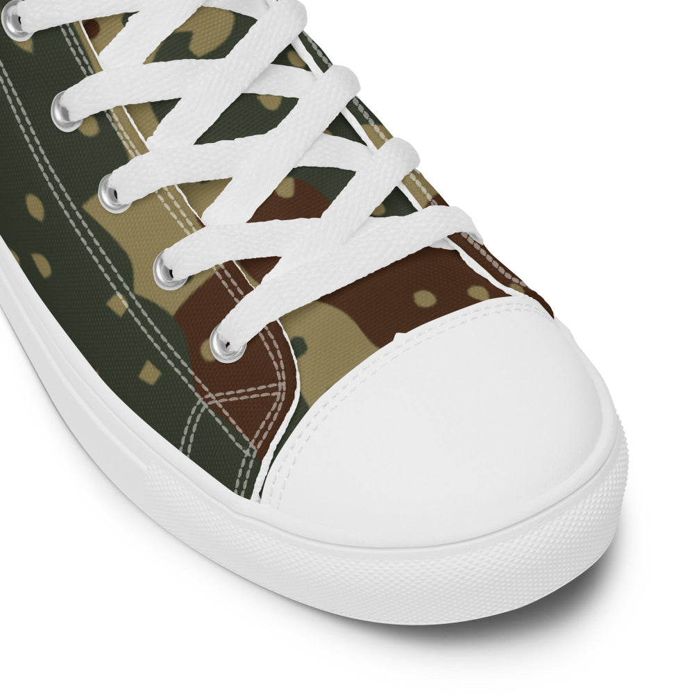 German WW2 Ambush Daimler-Benz Tank CAMO Men’s high top canvas shoes - Mens High Top Canvas Shoes