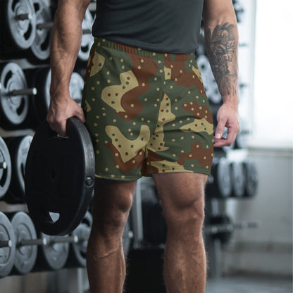 German WW2 Ambush Daimler-Benz Tank CAMO Unisex Athletic Long Shorts - 2XS