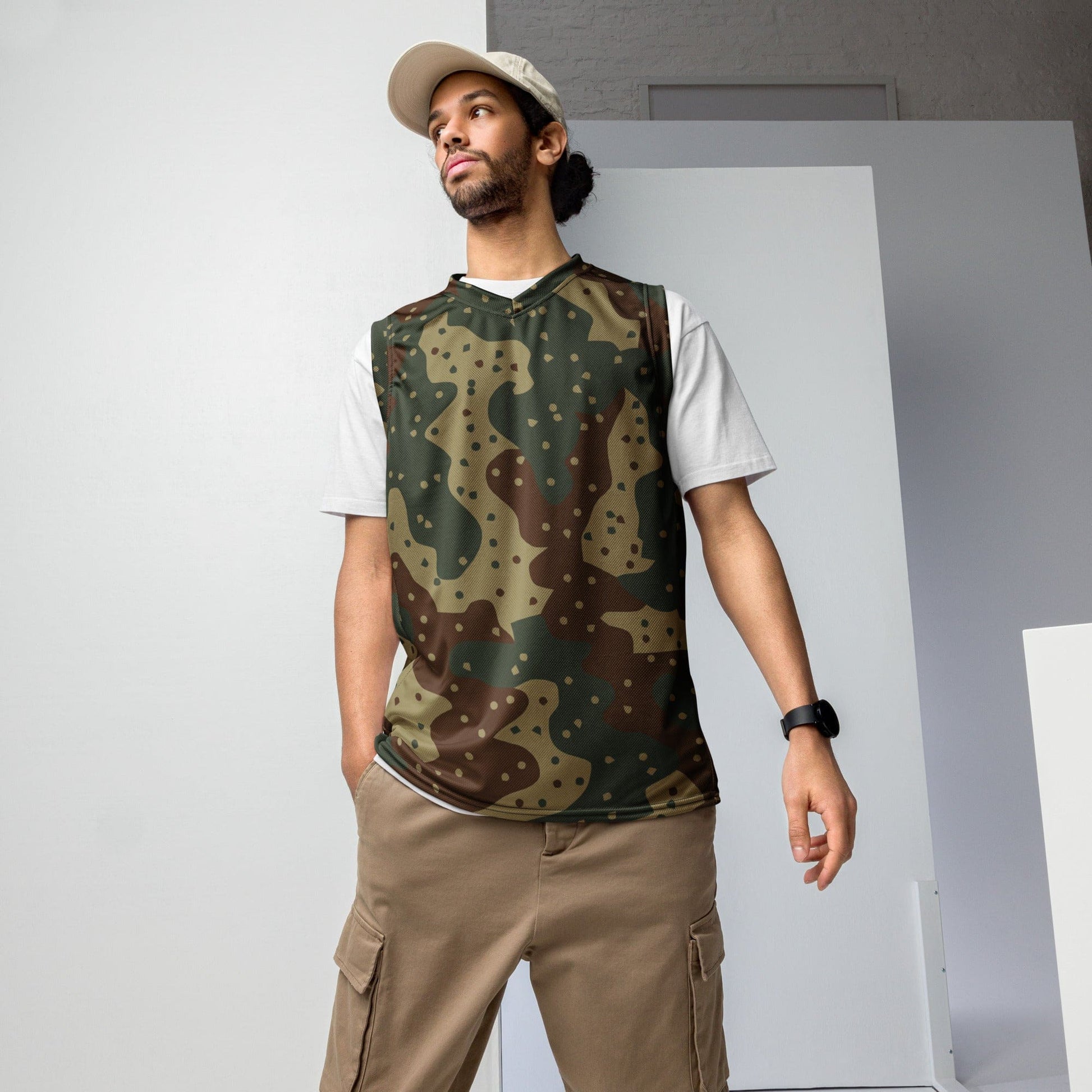 German WW2 Ambush Daimler-Benz Tank CAMO unisex basketball jersey - 2XS - Unisex Basketball Jersey