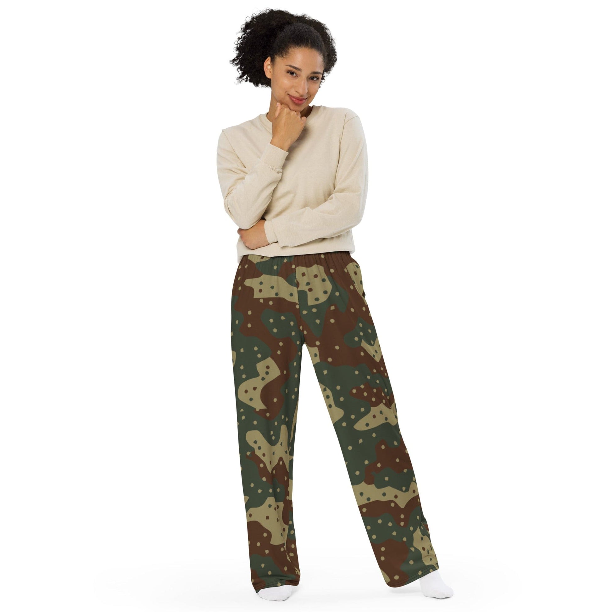 German WW2 Ambush Daimler-Benz Tank CAMO unisex wide-leg pants - Unisex Wide-Leg Pants