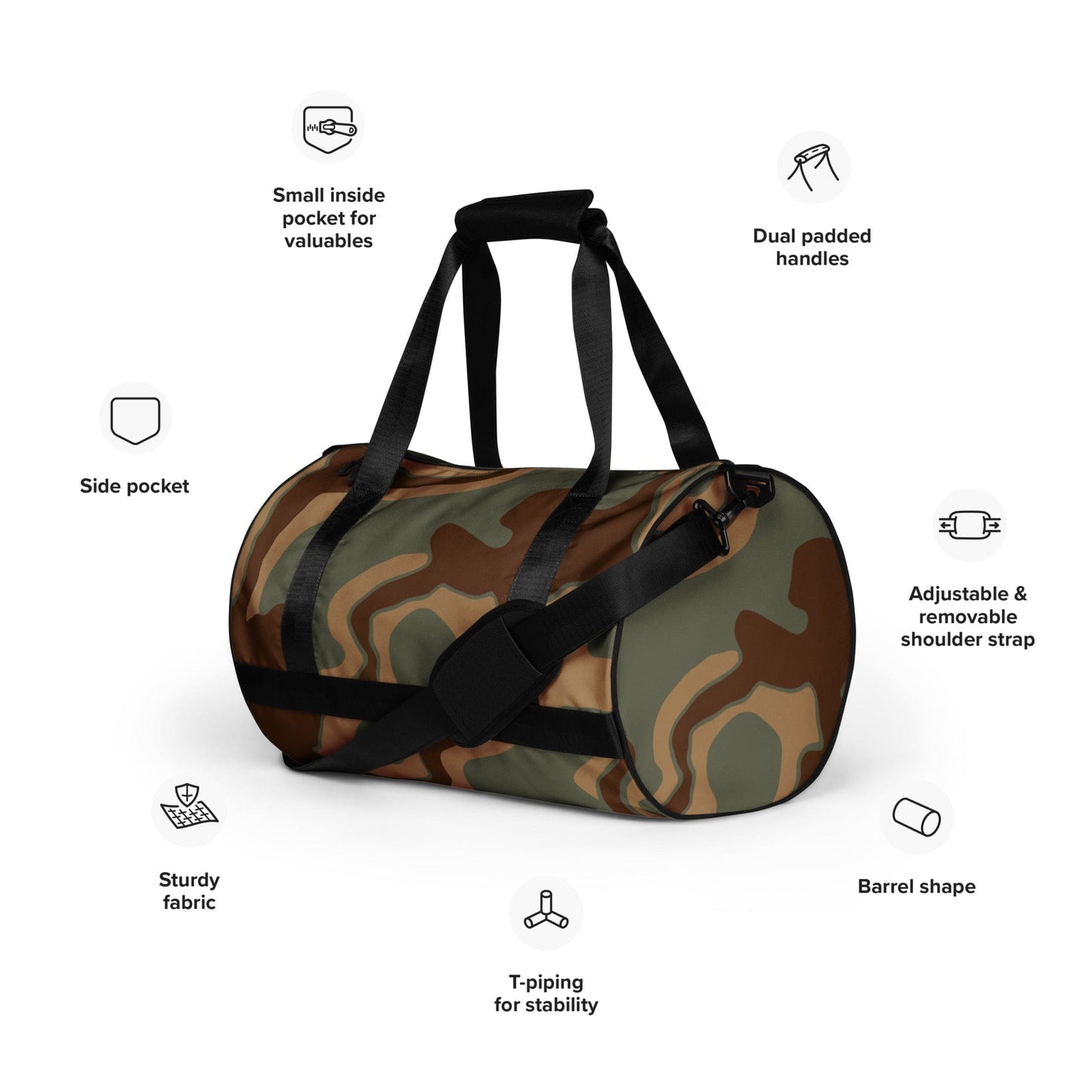 German WW2 Ambush Normandy Tank CAMO gym bag - Gym Bag