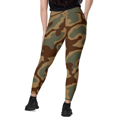 German WW2 Ambush Normandy Tank CAMO Leggings with pockets - Womens With Pockets