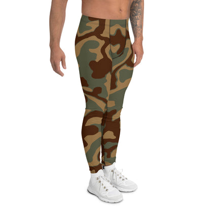 German WW2 Ambush Normandy Tank CAMO Men’s Leggings - Mens