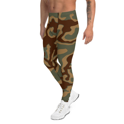 German WW2 Ambush Normandy Tank CAMO Men’s Leggings - Mens