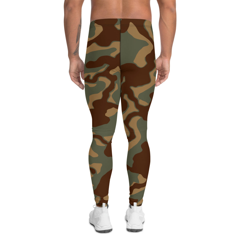 German WW2 Ambush Normandy Tank CAMO Men’s Leggings - Mens