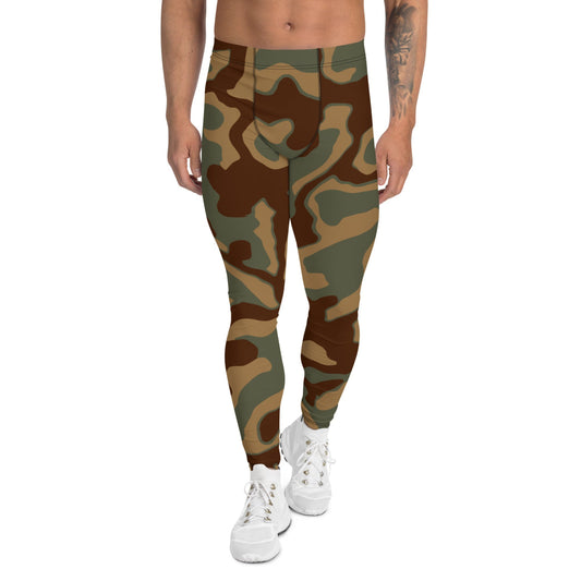 German WW2 Ambush Normandy Tank CAMO Men’s Leggings - XS - Mens