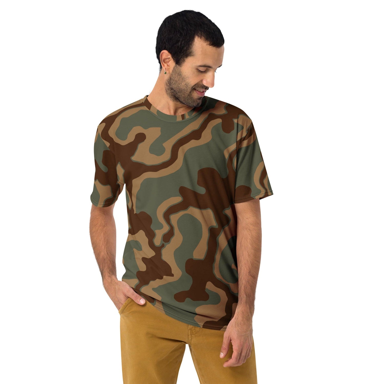 German WW2 Ambush Normandy Tank CAMO Men’s t-shirt - Mens T-Shirts