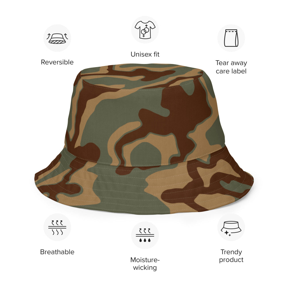 German WW2 Ambush Normandy Tank CAMO Reversible bucket hat - Bucket Hat