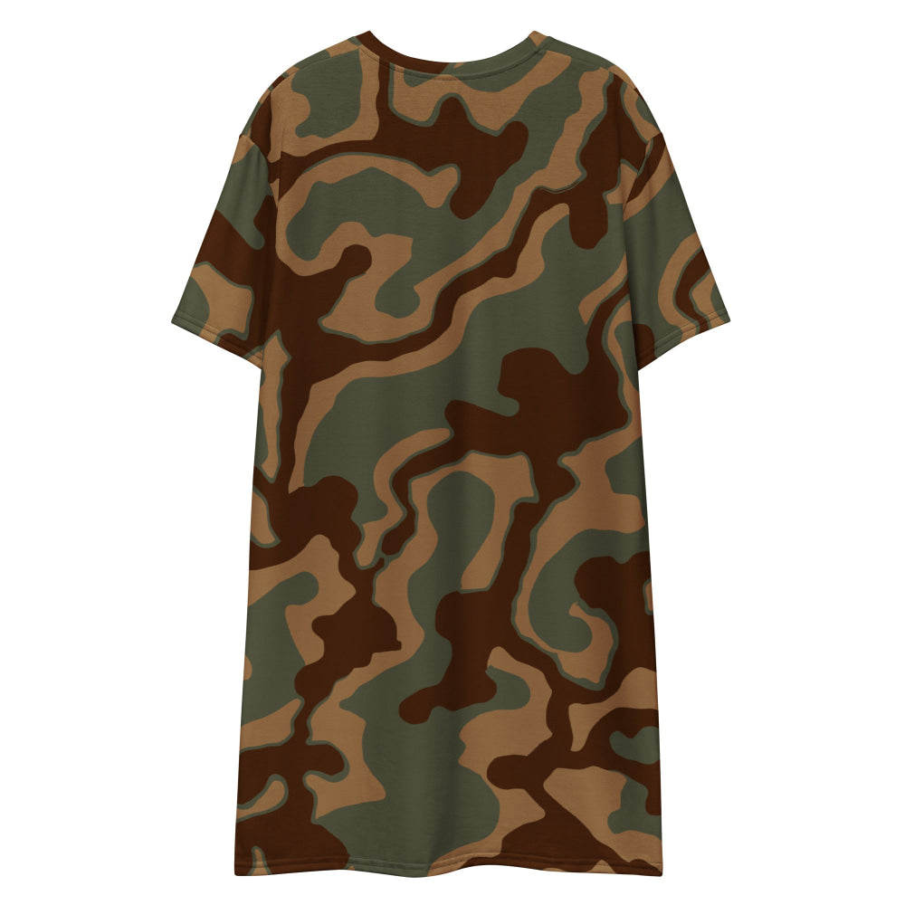 German WW2 Ambush Normandy Tank CAMO T-shirt dress - Womens T-Shirt Dress