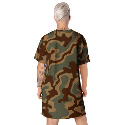 German WW2 Ambush Normandy Tank CAMO T-shirt dress - Womens T-Shirt Dress