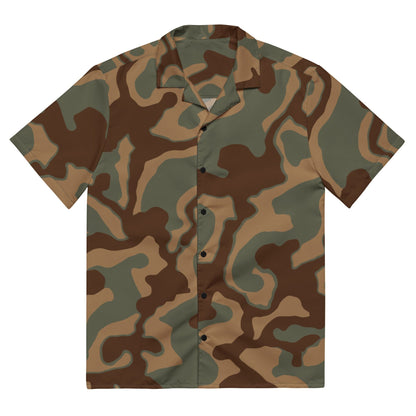 German WW2 Ambush Normandy Tank CAMO Unisex button shirt - 2XS - Button Shirt