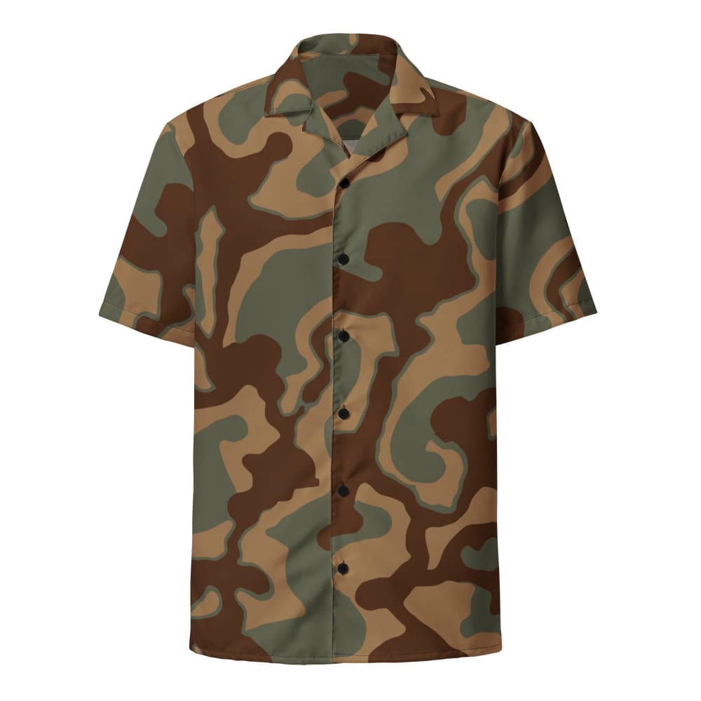 German WW2 Normandy Tank CAMO Unisex button shirt