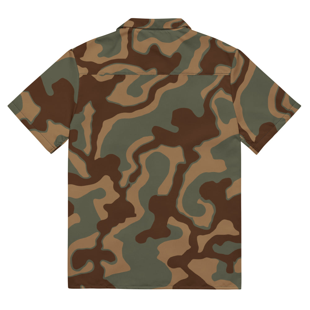 German WW2 Ambush Normandy Tank CAMO Unisex button shirt - Button Shirt