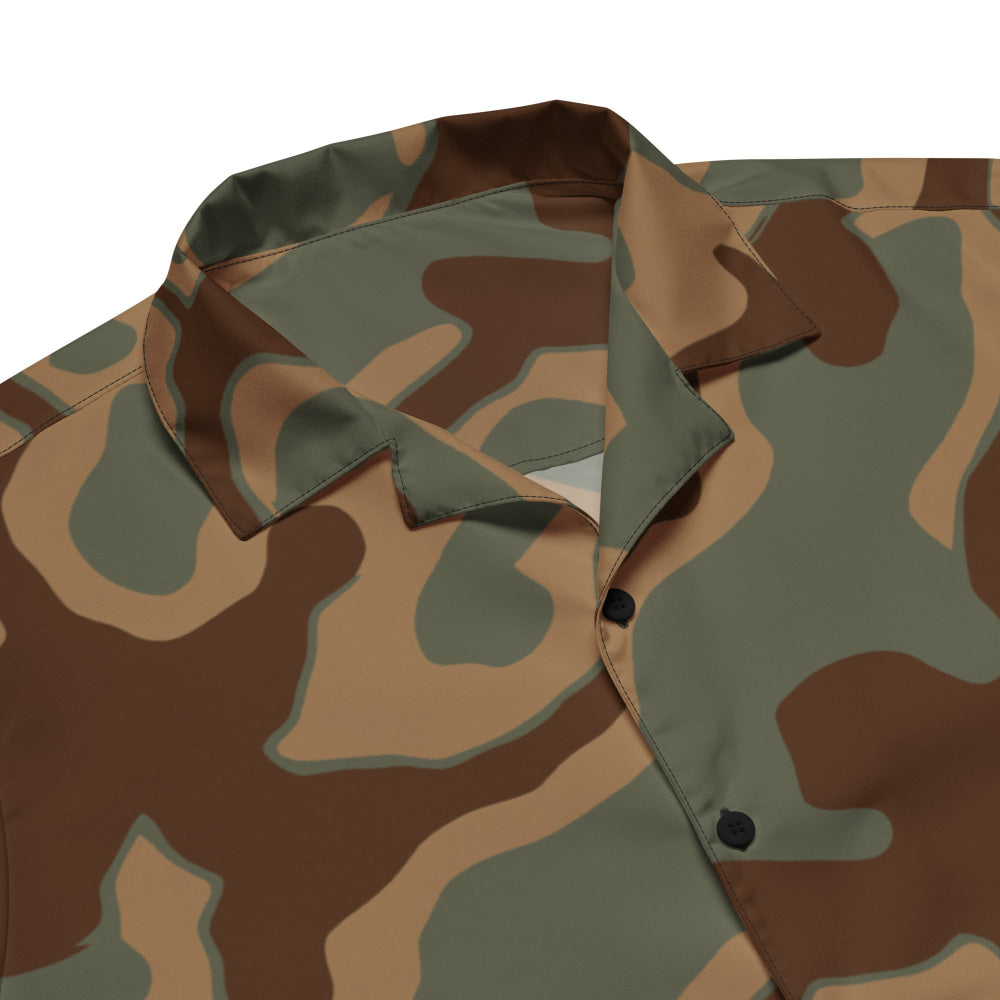 German WW2 Ambush Normandy Tank CAMO Unisex button shirt - Button Shirt