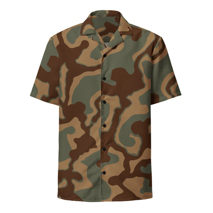 German WW2 Ambush Normandy Tank CAMO Unisex button shirt - Button Shirt