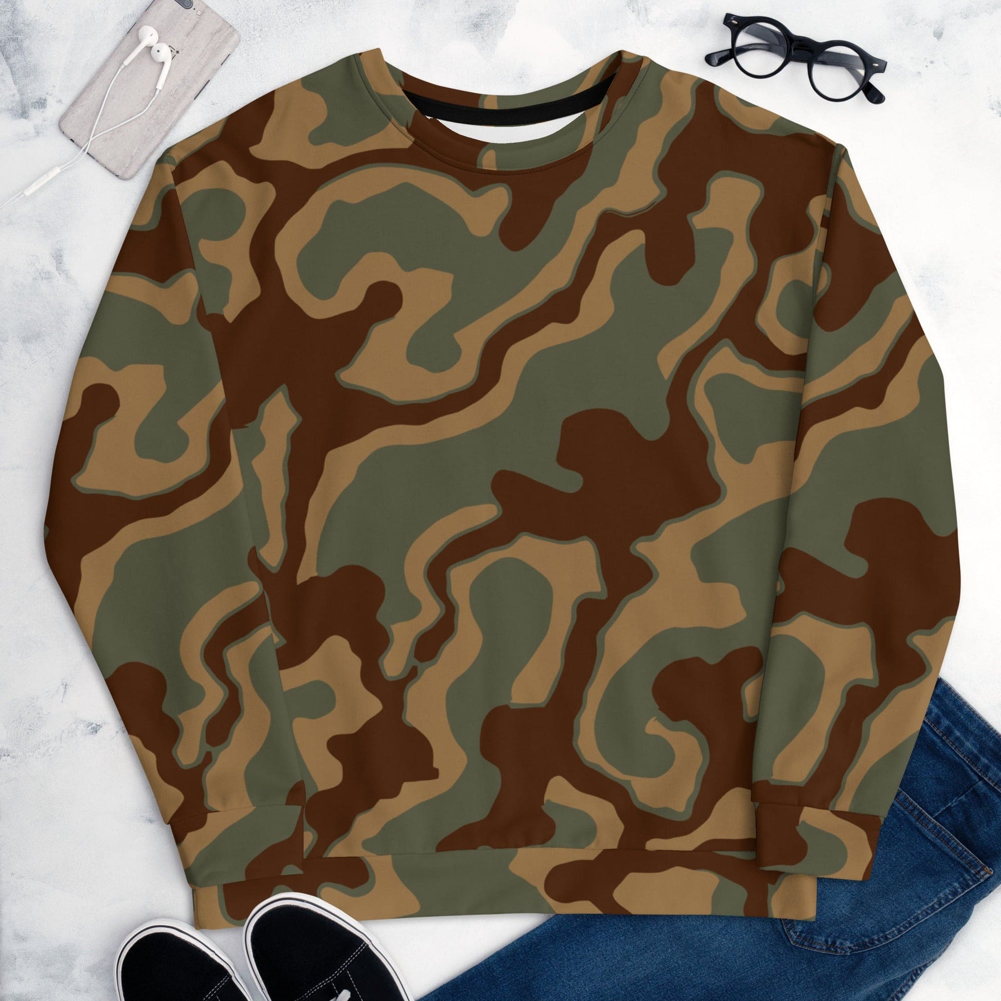 German WW2 Ambush Normandy Tank CAMO Unisex Sweatshirt