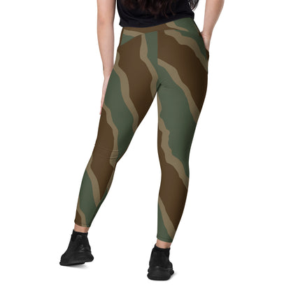 German WW2 Ambush Three Stripe Tank CAMO Leggings with pockets - Womens With Pockets