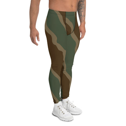 German WW2 Ambush Three Stripe Tank CAMO Men’s Leggings - Mens