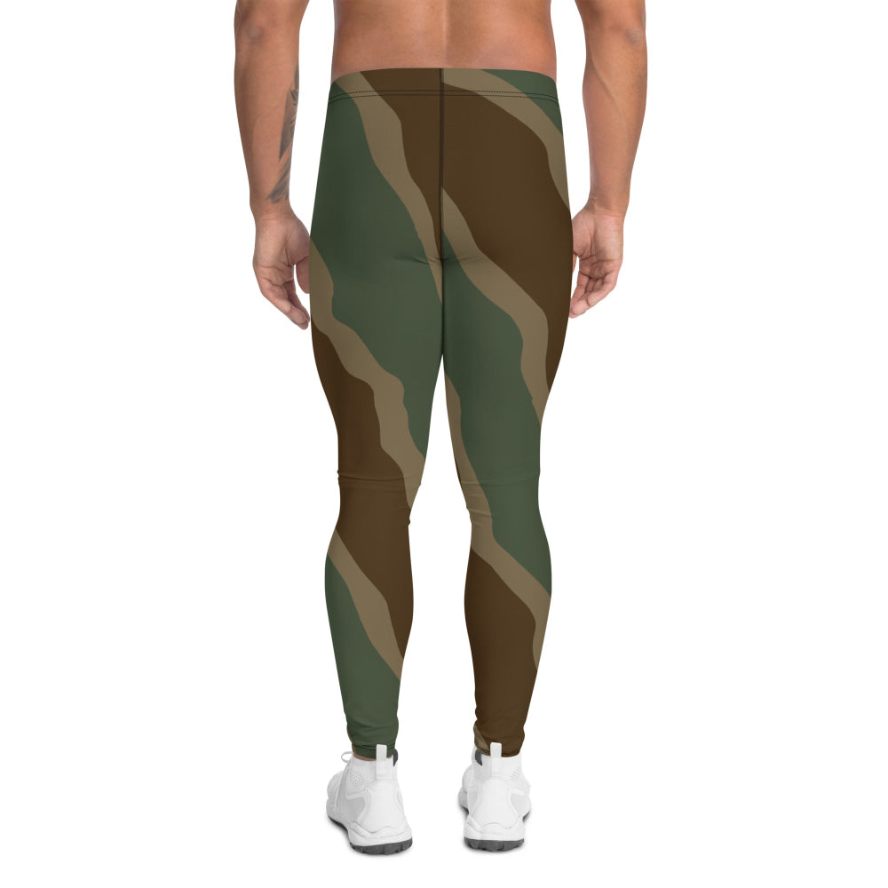 German WW2 Ambush Three Stripe Tank CAMO Men’s Leggings - Mens