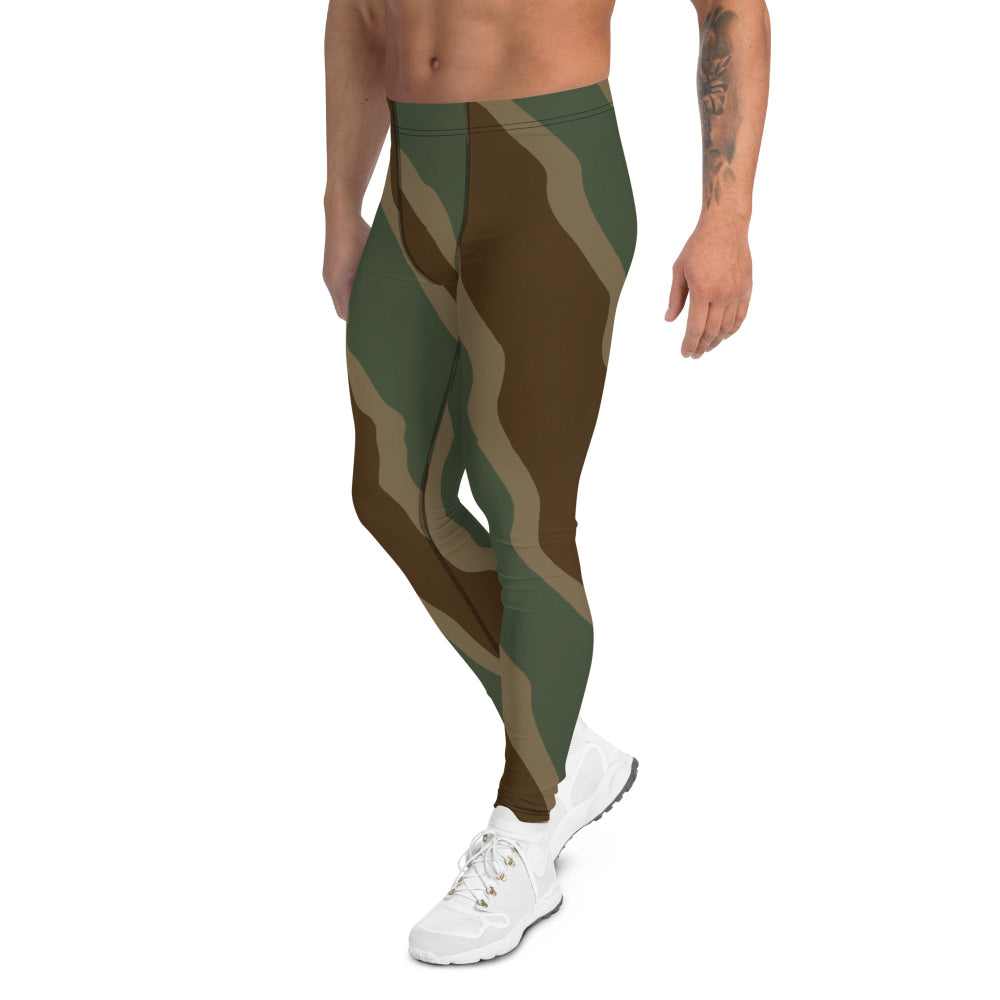 German WW2 Ambush Three Stripe Tank CAMO Men’s Leggings - Mens