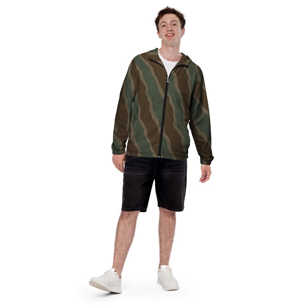 German WW2 Ambush Three Stripe Tank CAMO Men’s windbreaker - Mens Windbreaker