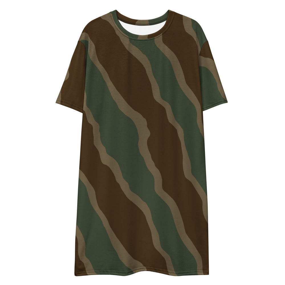 German WW2 Ambush Three Stripe Tank CAMO T-shirt dress - Womens T-Shirt Dress