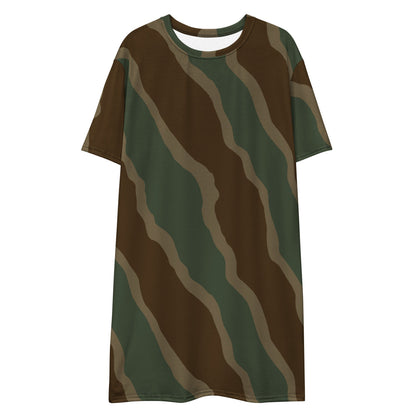 German WW2 Ambush Three Stripe Tank CAMO T-shirt dress - Womens T-Shirt Dress