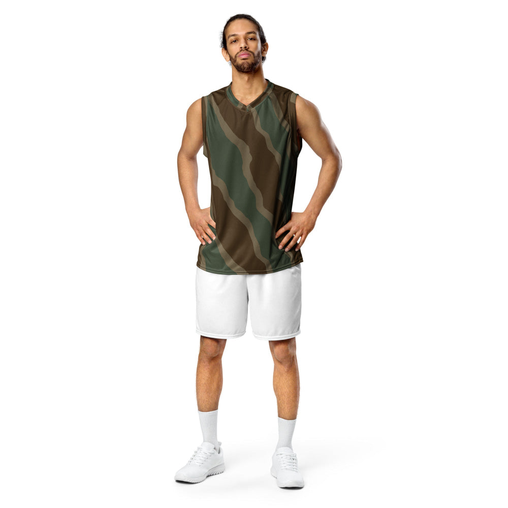 German WW2 Ambush Three Stripe Tank CAMO unisex basketball jersey - Unisex Basketball Jersey