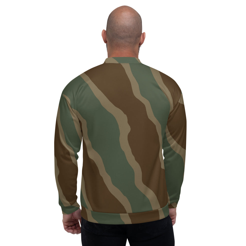 German WW2 Ambush Three Stripe Tank CAMO Unisex Bomber Jacket