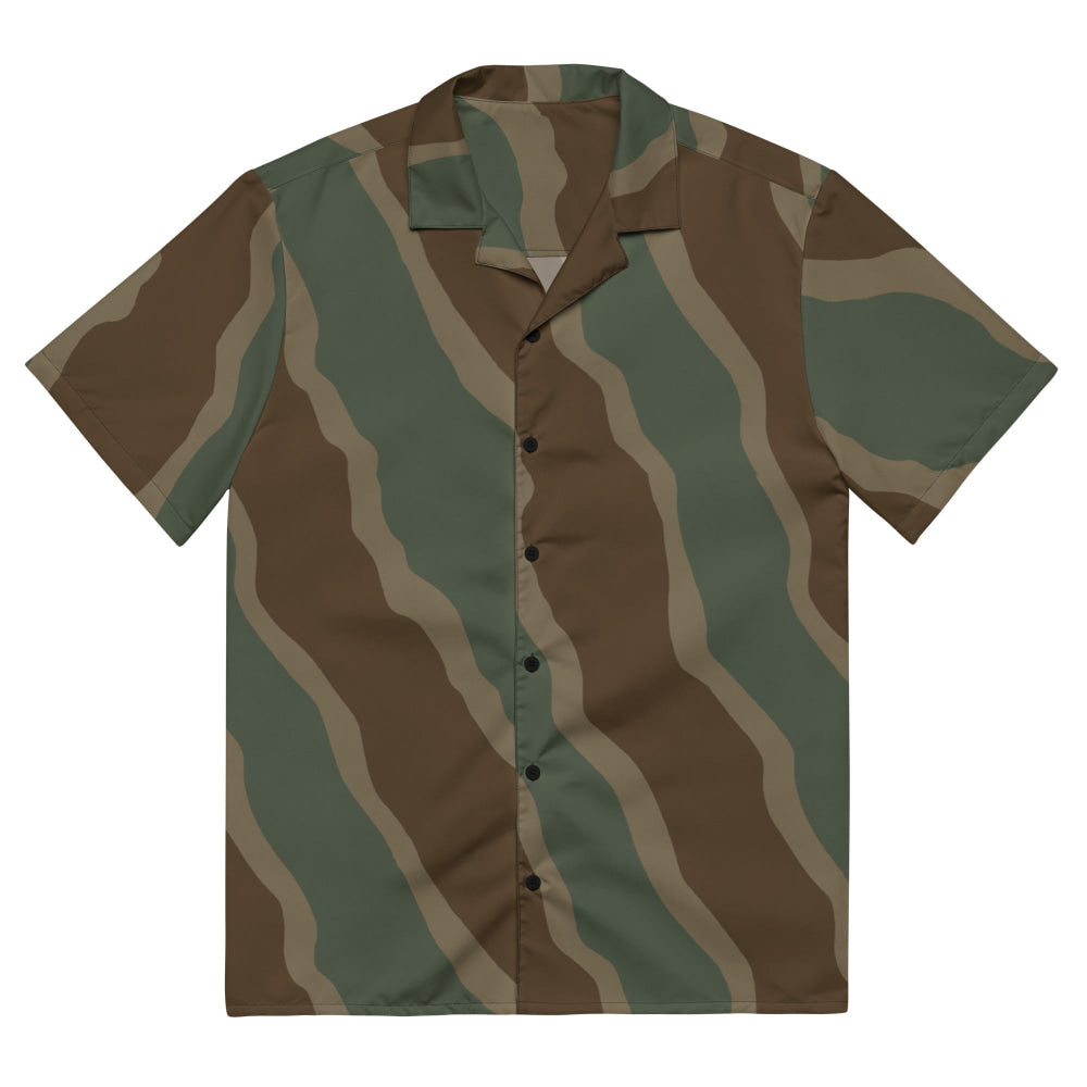 German WW2 Ambush Three Stripe Tank CAMO Unisex button shirt - 2XS - Button Shirt