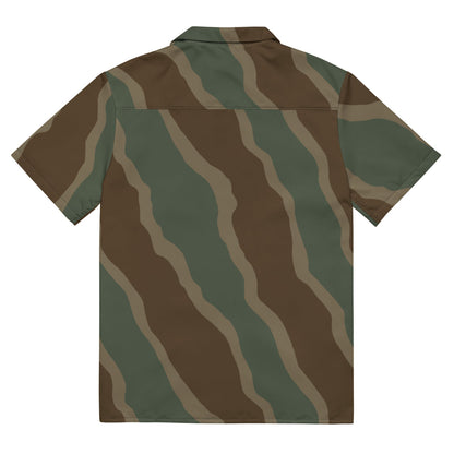 German WW2 Ambush Three Stripe Tank CAMO Unisex button shirt - Button Shirt