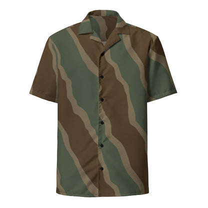 German WW2 Ambush Three Stripe Tank CAMO Unisex button shirt - Button Shirt