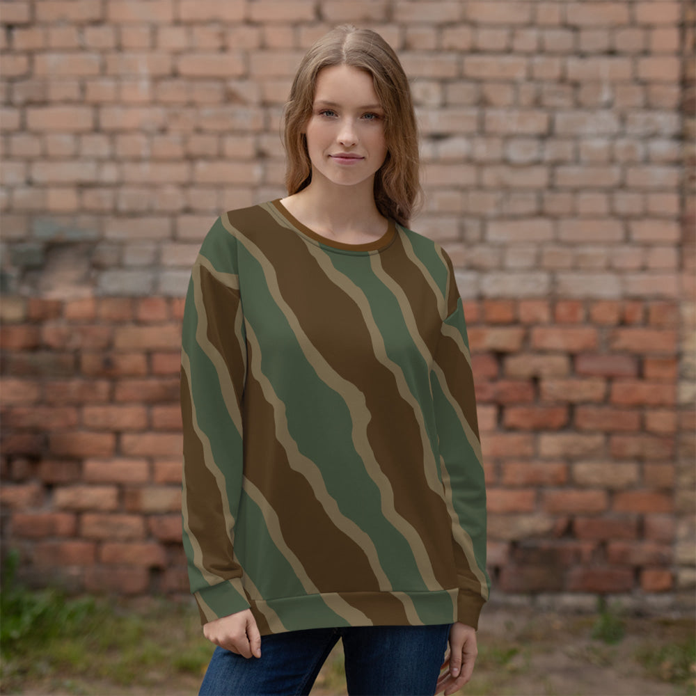 German WW2 Ambush Three Stripe Tank CAMO Unisex Sweatshirt